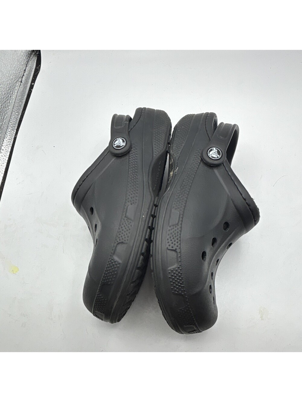 Crocs Classic Lined Clog Unisex Men’s 6 women’s 8 Black Slip On Casual Shoes - Picture 8 of 9